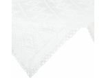 Eurofirany | Tovaglia - Tovaglia - Tovaglia Centrale Bianca - 85 X 85 Cm - Lavorata All'uncinetto