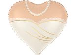 Palloncino Cuore In Foil Sposa, Matrimonio, Anniversario, Addio Al Nubilato, 45 Cm