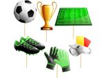 Topper Pickers Football Compleanno 6 Pz.