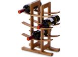 Portabottiglie In Bambù Per 12 Bottiglie Di Vino 29 X 16 X 42 Cm Naturale 1 - Confezione - Zeller - Portabottiglie Portavino