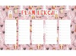 Piano Didattico Magnetico "Foresta Rosa"" 30 X 17,5 Cm"