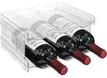 Portabottiglie Per Frigorifero, Organizzatore, Bottiglie, Portabottiglie Per Vino, Impilabile, Porta Lattine, Portabottiglie Trasparente Per Cannucce, Bottiglia Da Bere, Bottiglia D'acqua, Sport, 6 Bottiglie