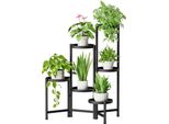 Supporto Per Piante In Metallo A 6 Livelli, Supporto Per Fiori, Scaffale Per Piante, Scaffale Per Fiori, Per Interni Ed Esterni, Pieghevole, Scala Per Fiori Da Interno, Pianta, Scaffale Per Giardino, Balcone
