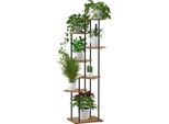 Portapiante A 7 Livelli In Legno E Metallo Per Uso Interno Ed Esterno - Portafiori Per Giardino E Interni