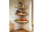 Scaffale Ad Angolo Scaffale A Parete In Legno 30 Cm Scaffale Galleggiante Con Foro Filettato Sul Retro Scaffale Rustico Vintage Scaffale Galleggiante Cucina Bagno Camera Da Letto Soggiorno