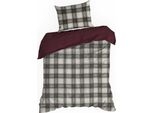Eurofirany | Biancheria Da Letto Natalizia - Biancheria Da Letto Natalizia - 140 X 200 Cm - Bianco Rosso A Scacchi - Set Da Letto - Inverno - Natale