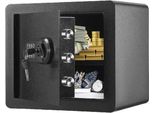 Cassaforte Di Sicurezza - Cassaforte Ignifuga - Cassaforte Elettronica - Cassaforte Con Serratura A Combinazione - 2 Chiavi - Nero - 40X35X30Cm