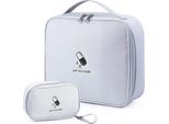 Borsa Medica Da Viaggio - Confezione Da 2 Kit Di Pronto Soccorso Da Viaggio Kit Di Emergenza Kit Di Pronto Soccorso - Grigio
