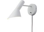 Applique Orientabile Oslo Con Cavo, Presa E Interruttore - Design Contemporaneo Ed Elegante, E27, Metallo Bianco