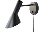 Applique Orientabile Oslo Con Cavo, Presa E Interruttore - Design Contemporaneo Ed Elegante, E27, Metallo Nero