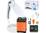 Doccia Da Campeggio Portatile Con Batteria Da 6000 Mah E Display Digitale Della Temperatura