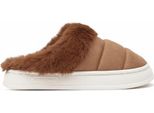 Pantofole Isolate Da Donna Pantofole Foderate Pantofole Slip On Ambra Brown Taglia 38/39