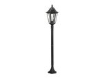 Eglo 93463 Navedo Lampada Da Terra Per Esterni Ø 23Cm Nero Patina Argento Chiaro