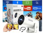 Tragbarer Mini Projektor Android 12 Full Hd 4K Wifi6 Bluetooth Projektor 360