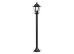 Eglo Lampada Da Terra Per Esterni Laterna 4, Luce Da Esterno A 1 Fiamma, Lampada Da Terra In Fusione Di Alluminio Nero E Vetro Trasparente, Attacco E27, IP44