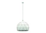 Eglo Roccaforte, Lampada A Sospensione A 1 Luce, Lampada A Sospensione In Acciaio, Bianco, Attacco: E27, Ø 30 Cm