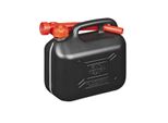 Tanica Per Carburante 5L In Plastica Nera Omologata Onu