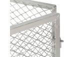 Vidaxl Compostiera Da Giardino 100X100X77 Cm Ferro Zincato