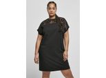 T-Shirt Da Donna Urban Classics Ladies Lace Tee Dress Nero - Xs
