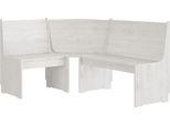 Vidaxl Panca Ad Angolo Reine 151 Cm Bianco In Legno Di Pino Massiccio