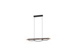 Lampadario Led Eglo 99624 Boyal 1X15,5 W 3600 Lm + 2X12,5 W 2250 Lm 3000 K Nero/Marrone