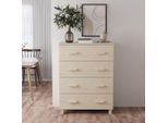 Vidaxl Credenza Hamar Marrone Miele 79X40X103,5 Cm In Legno Di Pino Massiccio