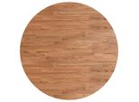 Piano Del Tavolo Rotondo Marrone Chiaro Ø70X1,5 Cm Legno Di Quercia Trattato