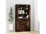Vidaxl Credenza In Legno Di Quercia Fumé