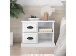 Comodino Bianco Lucido 60X35,5X45 Cm