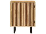 Vidaxl Credenza A 2 Ante 55X35X70 Cm In Legno Massiccio Di Mango
