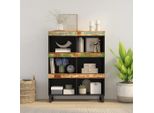 Vidaxl Tavolino 85X33X107 Cm In Legno Massiccio Antico