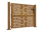 Vidaxl Cancello Da Giardino 105X105 Cm In Acciaio Corten Design Quadrato