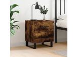 Vidaxl Comodino Rovere Fumé 40X35X47,5 Cm Materiale A Base Di Legno