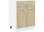Vidaxl Cassettiera Lyon Sonoma Rovere 60X46X81,5 Cm Materiale A Base Di Legno
