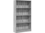 Vidaxl Libreria Grigio Sonoma 80X24X143 Cm Materiale A Base Di Legno