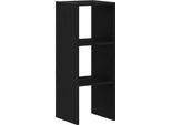 Vidaxl Libreria Impilabile In Rovere Nero 30X30X80 Cm