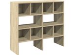 Vidaxl Portascarpe 2 Pezzi Impilabili Sonoma-Quercia 89,5X30X40 Cm