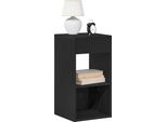 Vidaxl Comodino Con Cassetto Look Rovere Nero 35X34X66,5 Cm