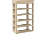 Vidaxl Portascarpe In Rovere Sonoma 60X30X98 Cm Materiale A Base Di Legno