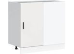 Vidaxl Base Da Cucina Lyon In Legno Bianco