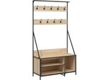 Vidaxl Appendiabiti Con Scarpiera Rovere Sonoma 100X41X184 Cm
