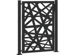 Vidaxl Cancello Da Giardino Nero 100X125 Cm In Acciaio Design Leggero
