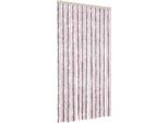 Vidaxl Tenda Fly Grigio Argento E Rosa 100X200 Cm In Ciniglia