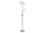 Brilliant Deckenfluter "Demian", Grau (Eisen, Chrom), 1, H: 191Cm, 1 Stk., Leuchten, Led Stehlampe Lesearm Eisen/Chrom, Deckenfluter