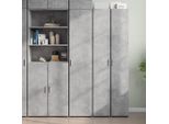 Vidaxl Highboard Grigio Cemento 40X42,5X185 Cm Materiale A Base Di Legno