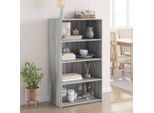Vidaxl Credenza Grey Sonoma 70X41X124 Cm Materiale A Base Di Legno
