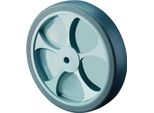 Ruota Di Scorta D.100Mm Trgf.110Kg Gum.Grey Axle-D.12Mm Hubl.40Mm Bs Rollen