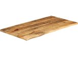 Vidaxl Piano Del Tavolo 110X60X3,8 Cm Bordo Albero Legno Massiccio Legno Di Mango Grezzo
