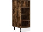Vidaxl Armadio Base Riga Rovere Fumé 30X44,5X81,5 Cm Materiale In Legno