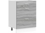 Vidaxl Base Per Cucina Lyon Grey Sonoma In Legno